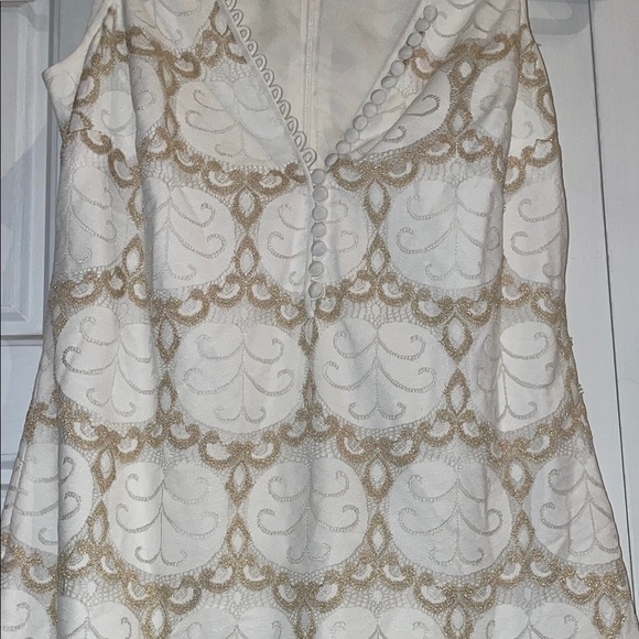 Lilly Pulitzer White Dress with Pink Tag - Picture 5 of 10